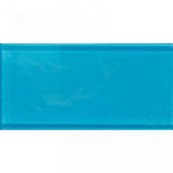 COLOR PALETTE TURQUOISE CLOUD GLOSS 3x6 glass Mosaic Tile.