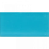COLOR PALETTE TURQUOISE CLOUD MATTE 3x6 glass Mosaic Tile.