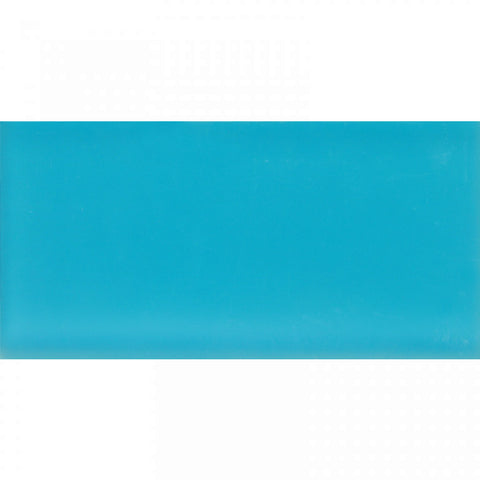 COLOR PALETTE TURQUOISE CLOUD MATTE 3x6 glass Mosaic Tile.