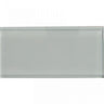 COLOR PALETTE GRAY CLOUD GLOSS 3x6 glass Mosaic Tile.