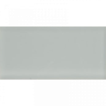 COLOR PALETTE GRAY CLOUD MATTE 3x6 glass Mosaic Tile.