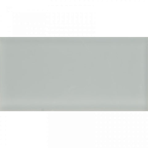 COLOR PALETTE GRAY CLOUD MATTE 3x6 glass Mosaic Tile.