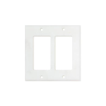 Bianco Carrara (Carrara White) Marble Switch Plate Cover Honed (2 ROCKER).