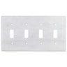 Bianco Carrara (Carrara White) Marble Switch Plate Cover Honed (4 TOGGLE).