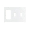 Bianco Carrara (Carrara White) Marble Switch Plate Cover Honed (DOUBLE TOGGLE ROCKER).