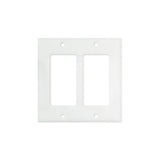Bianco Carrara (Carrara White) Marble Switch Plate Cover Polished (2 ROCKER).