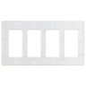 Bianco Carrara (Carrara White) Marble Switch Plate Cover Polished (4 ROCKER).