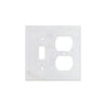 Bianco Carrara (Carrara White) Marble Switch Plate Cover Polished (TOGGLE DUPLEX).