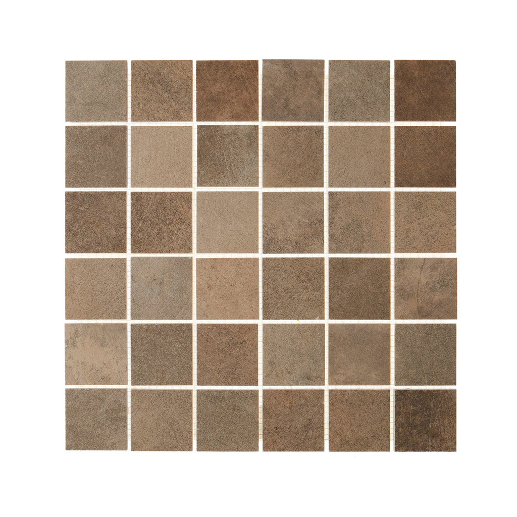 Brown 2″x2″ Matte Porcelain Mosaic Tile | MosaicBros.com