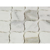 Calacatta Gold Polished Marble Lantern Mosaic Tile - MosaicBros.com