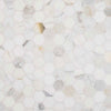 3X3 Honed Calacatta Gold Marble Hexagon Mosaic Tile - MosaicBros.com