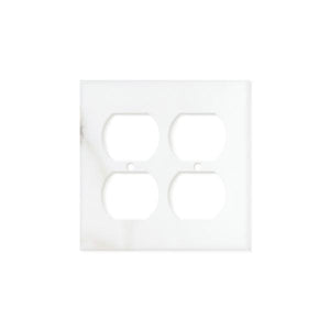 Calacatta Gold Marble Switch Plate Cover Honed (2 DUPLEX).
