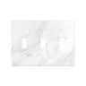 Calacatta Gold Marble Switch Plate Cover Honed (3 TOGGLE).