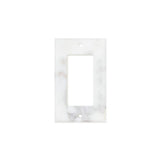 Calacatta Gold Marble Switch Plate Cover Honed (SINGLE ROCKER).