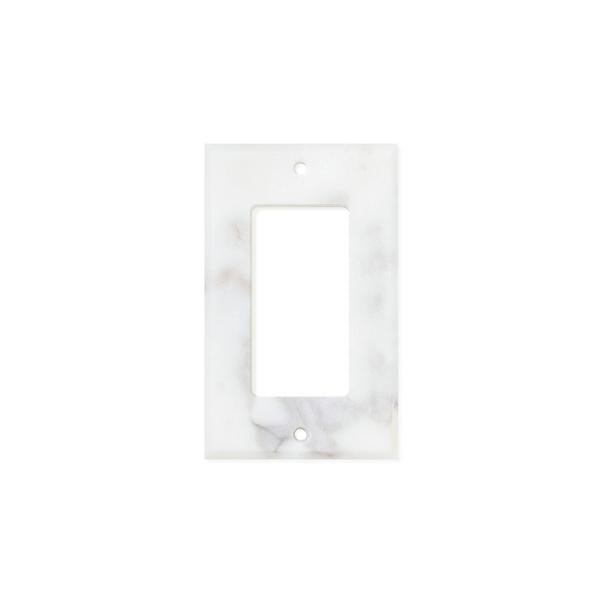 Calacatta Gold Marble Switch Plate Cover Honed (SINGLE ROCKER).