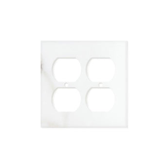 Calacatta Gold Marble Switch Plate Cover Polished (2 DUPLEX).