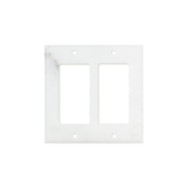 Calacatta Gold Marble Switch Plate Cover Polished (2 ROCKER).