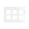 Calacatta Gold Marble Switch Plate Cover Polished (3 DUPLEX).