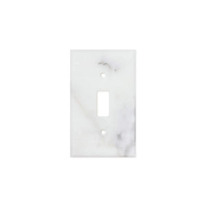 Calacatta Gold Marble Switch Plate Cover Polished (SINGLE TOGGLE).