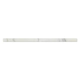 1/2X12 Polished Calacatta Gold Marble Pencil Liner - MosaicBros.com
