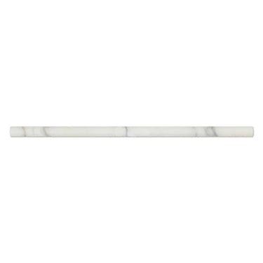1/2X12 Polished Calacatta Gold Marble Pencil Liner - MosaicBros.com