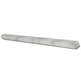 3/4X12 Honed Calacatta Gold Marble Bullnose Liner - MosaicBros.com