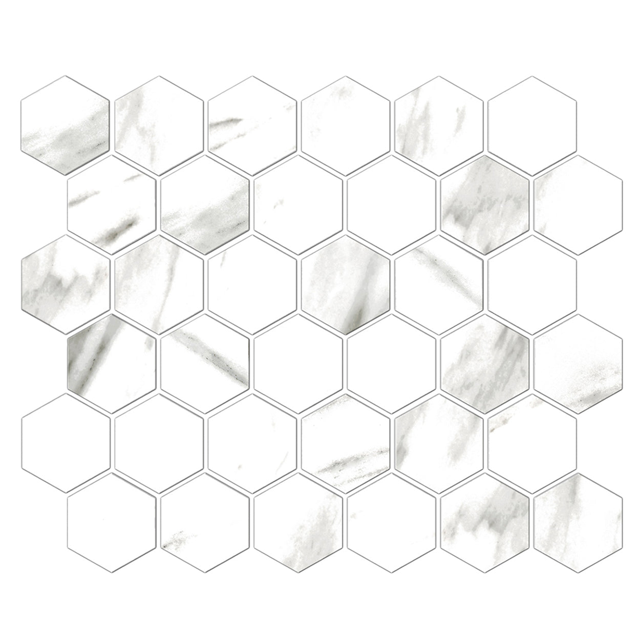 Carrara 2″ Hexagon