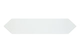 White Ice 3x12 wall tile from Roca's Color Collection featuring a picket-style design on a white background.