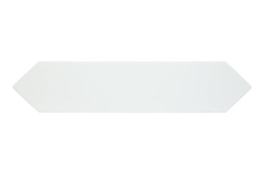 White Ice 3x12 wall tile from Roca's Color Collection featuring a picket-style design on a white background.