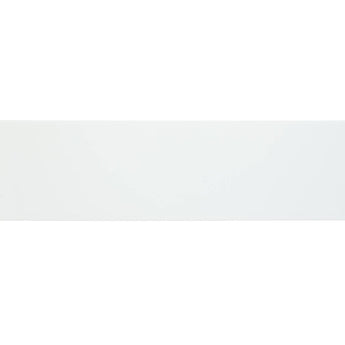White Ice 3x12 picket wall tile from Roca's Color Collection, showing a close-up of the sleek, white ceramic tile design.