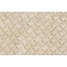 Crema Marfil Polished Marble 3-D Small Bread Mosaic Tile.