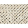 Crema Marfil  Polished Marble Raindrop Mosaic Tile.