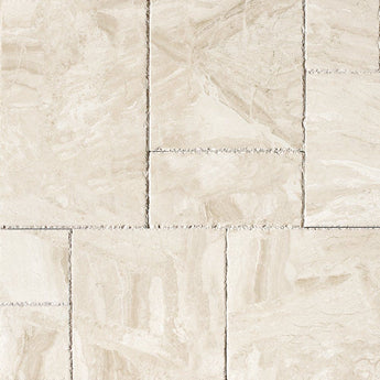 Diana Royal Marble Brushed and Chiseled Versailles Pattern Tile (French Pattern).