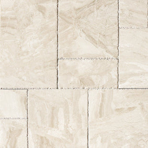 Diana Royal Marble Brushed and Chiseled Versailles Pattern Tile (French Pattern).