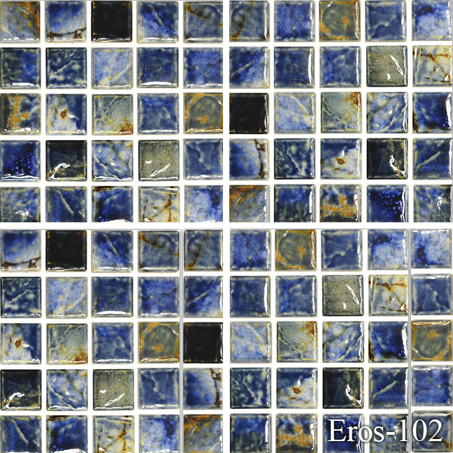 Eros Autumn 1 x 1 Pool Tile Series.