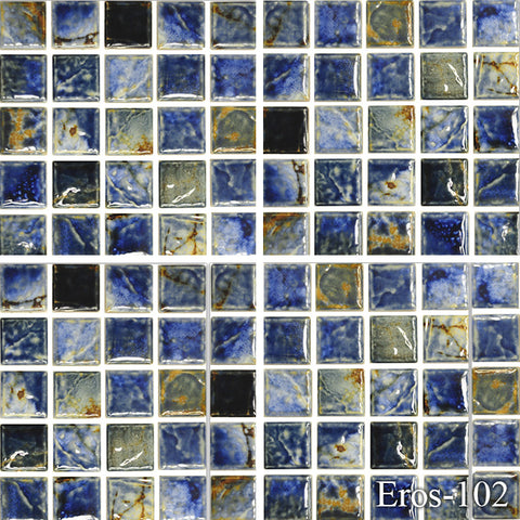 Eros Autumn 1 x 1 Pool Tile Series.