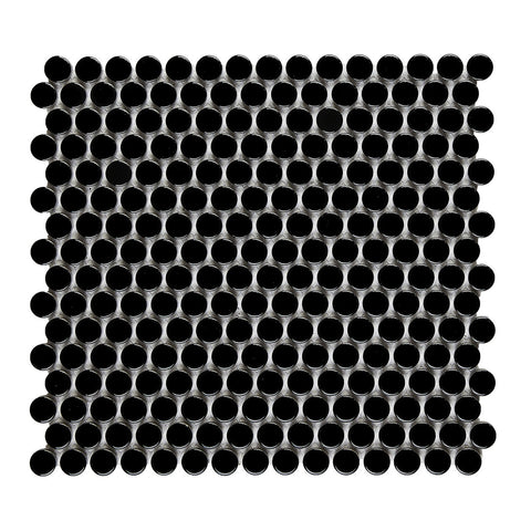 Glossy Black Pennyrounds