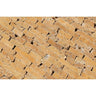 Gold Tumbled Travertine Random Strip Mosaic Tile.