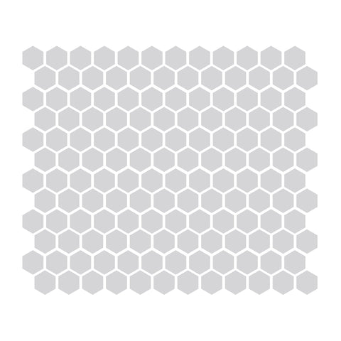 Gray 1″ Hexagon Glossy