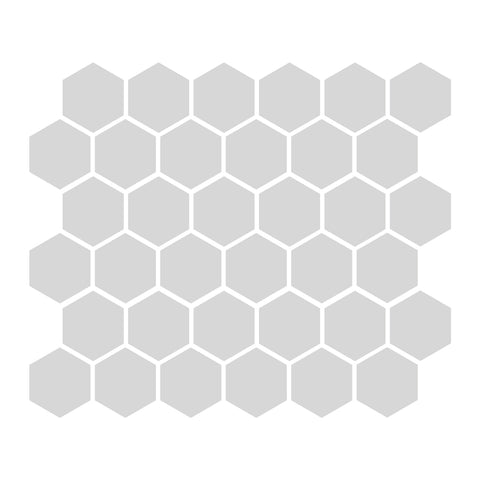 Gray 2″ Hexagon Matte