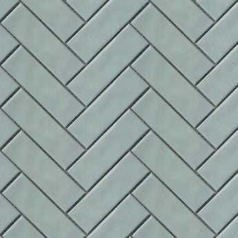 Jade 1x4 Glazed Herringbone Porcelain Mosaic Tile - MosaicBros.com