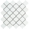 Thassos White Honed Marble Lantern Mosaic Tile.