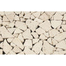 Ivory Tumbled Travertine Random Broken Mosaic Tile.
