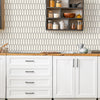 Ivory Ivy Picket Porcelain Mosaic Tile - MosaicBros.com