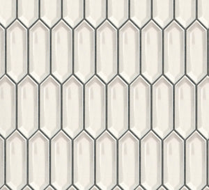 Ivory Ivy Picket Porcelain Mosaic Tile - MosaicBros.com