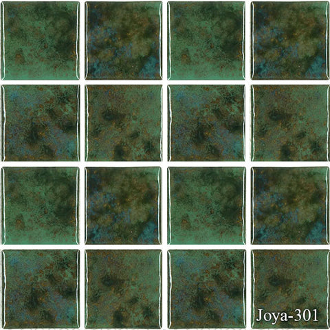 Joya Verde 3 x 3 Pool Tile Series.