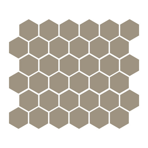 Khaki 2″ Hexagon Matte