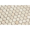 1x1 Polished Crema Marfil Marble Hexagon Mosaic Tile - MosaicBros.com
