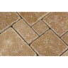 Noce Tumbled Travertine OPUS Mini Pattern Mosaic Tile (Interlocking).