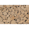 Noce Tumbled Travertine Random Broken Mosaic Tile.